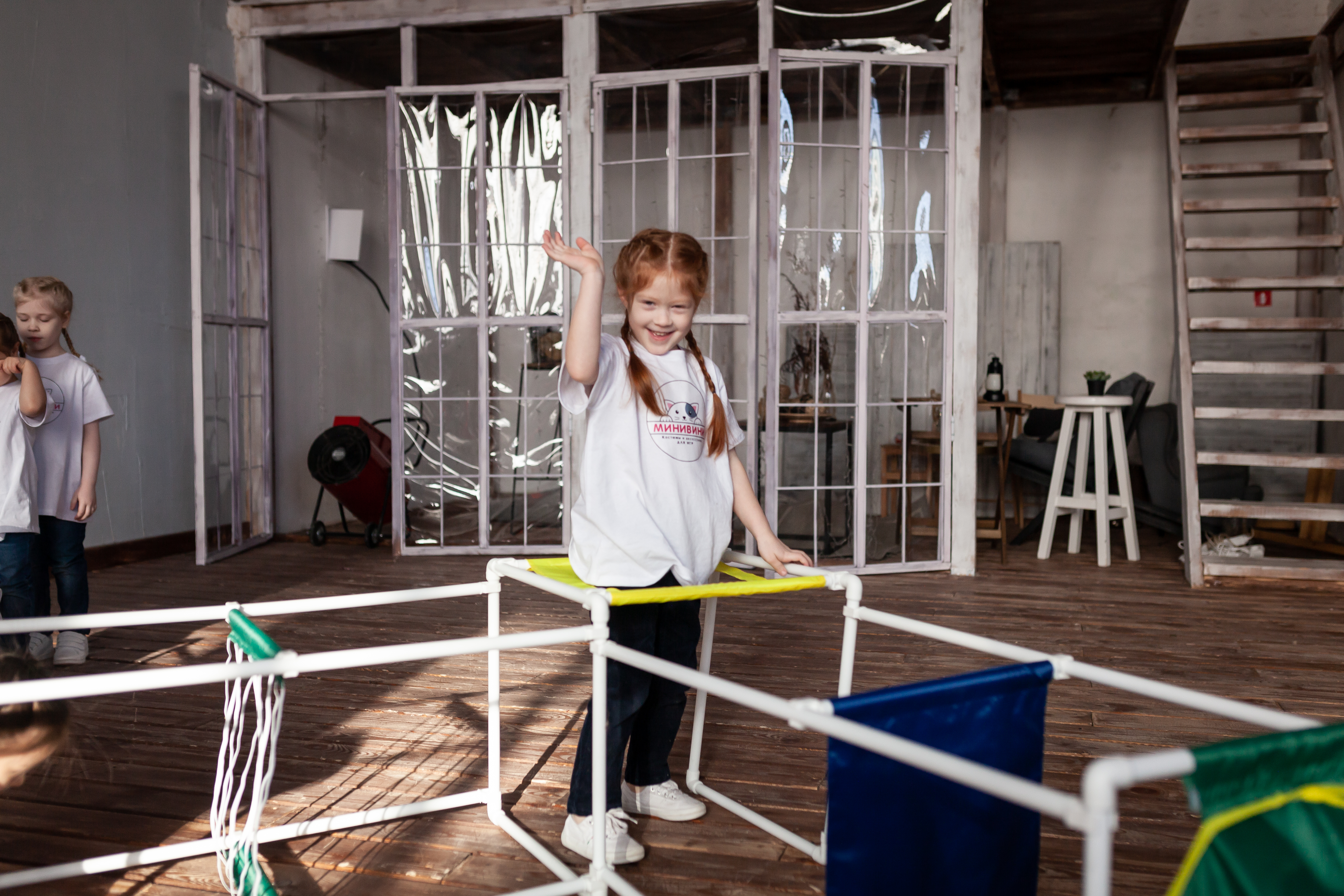 Лабиринт.Трансформируемый напольный комплекс для подлезания, перелезания, перешагивания