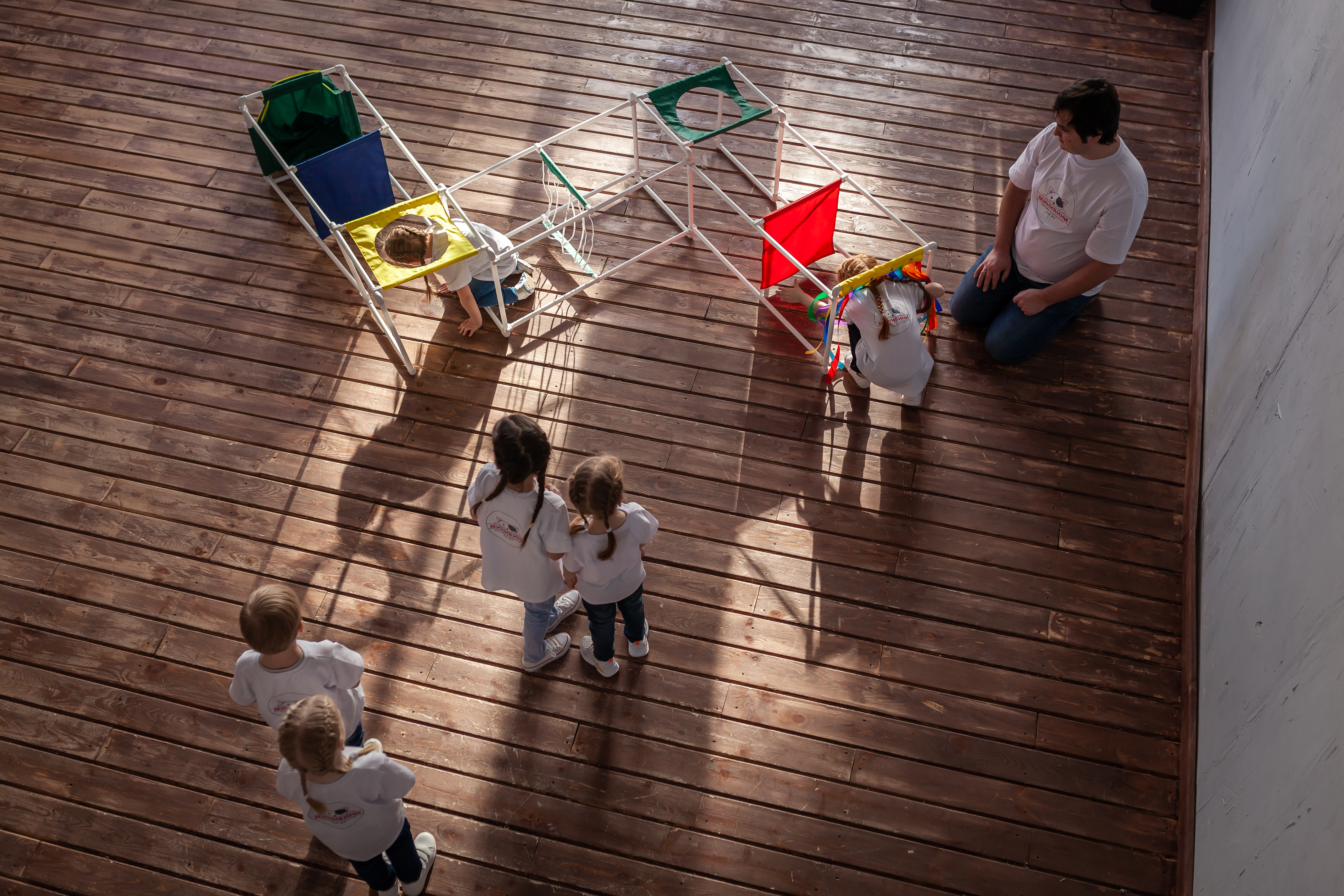 Лабиринт.Трансформируемый напольный комплекс для подлезания, перелезания, перешагивания