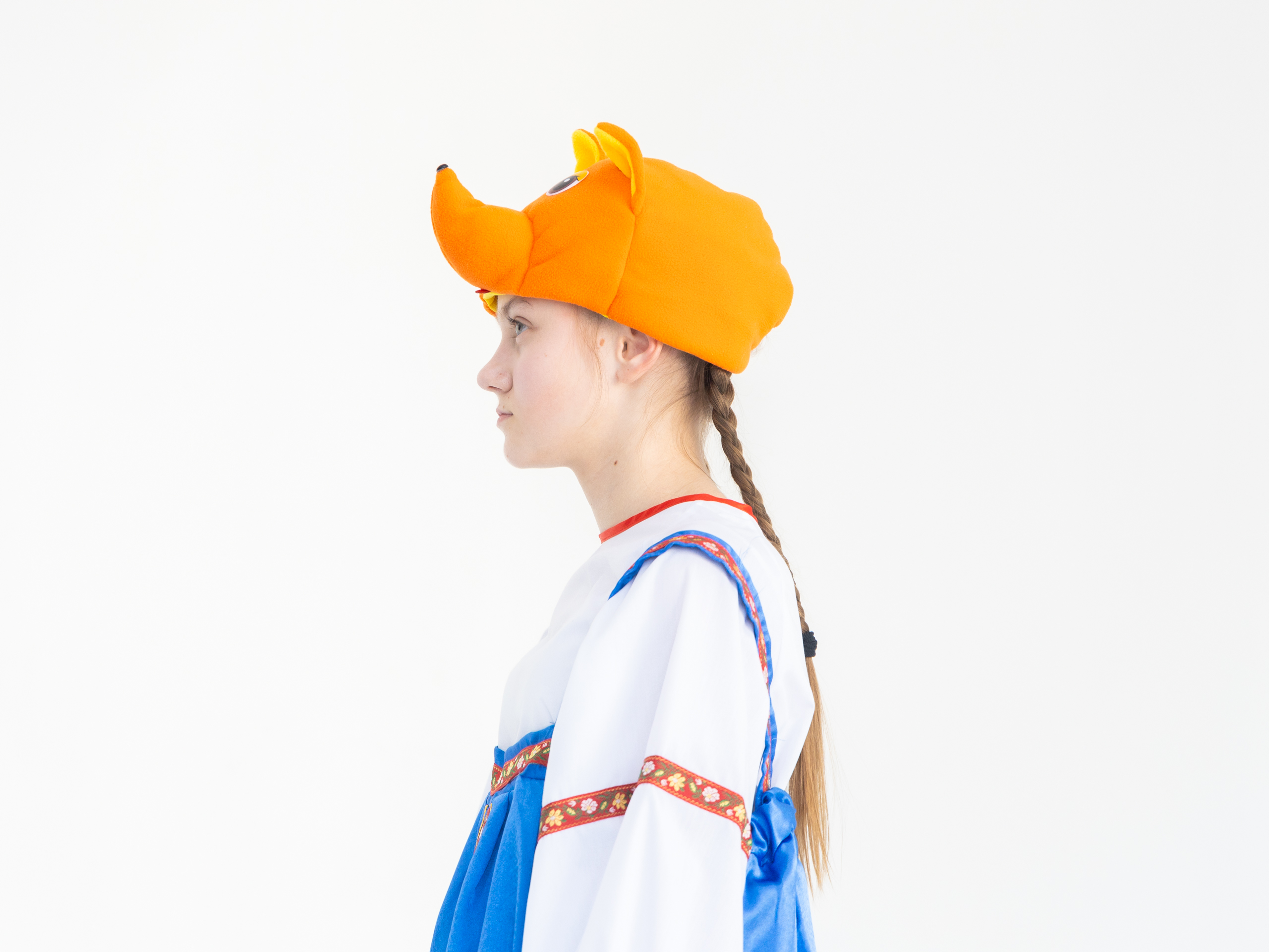 Лиса (сарафан + блуза + кокошник + шапочка)
