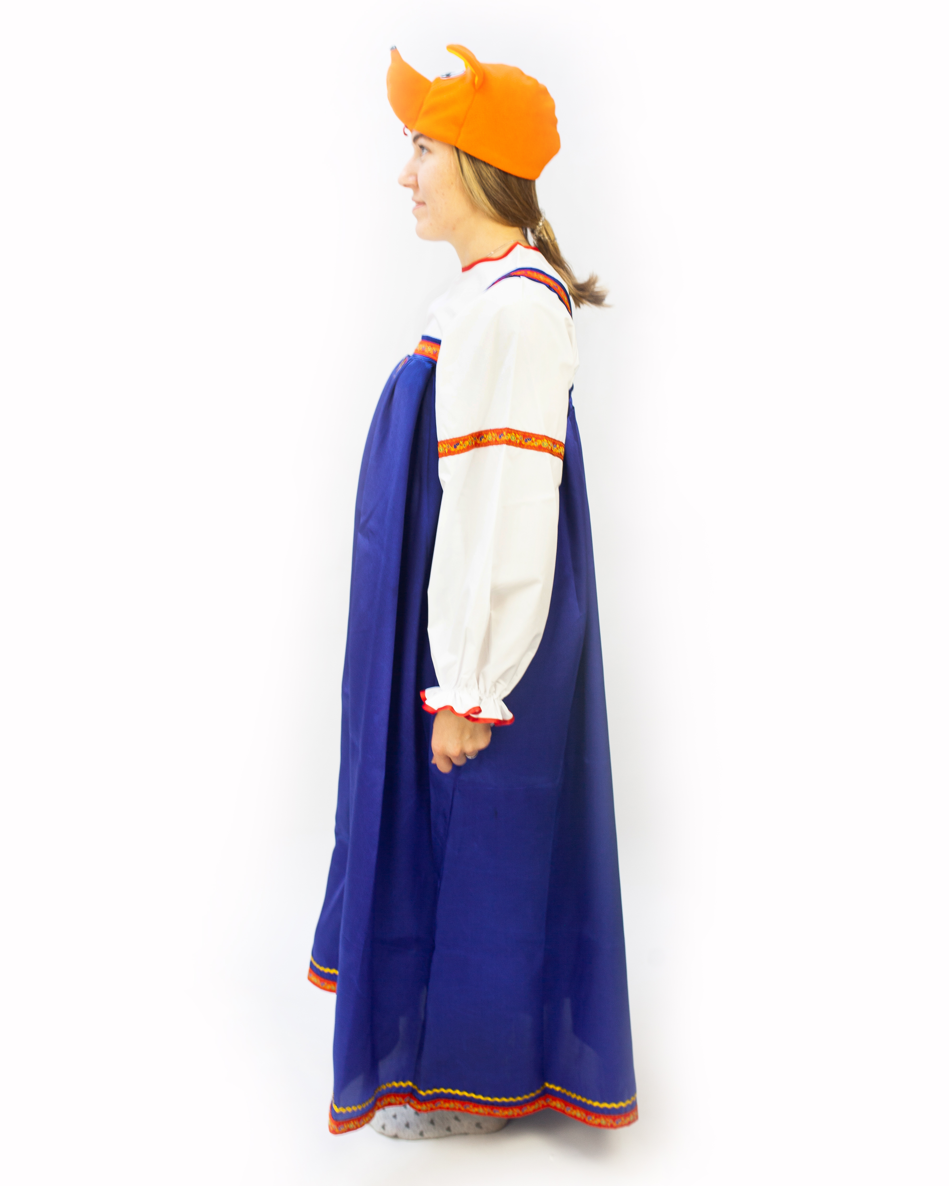 Лиса (сарафан + блуза + кокошник + шапочка)