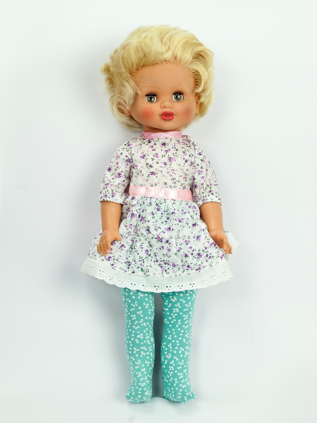 Платье с 2-х ярусной юбкой с пуговкой