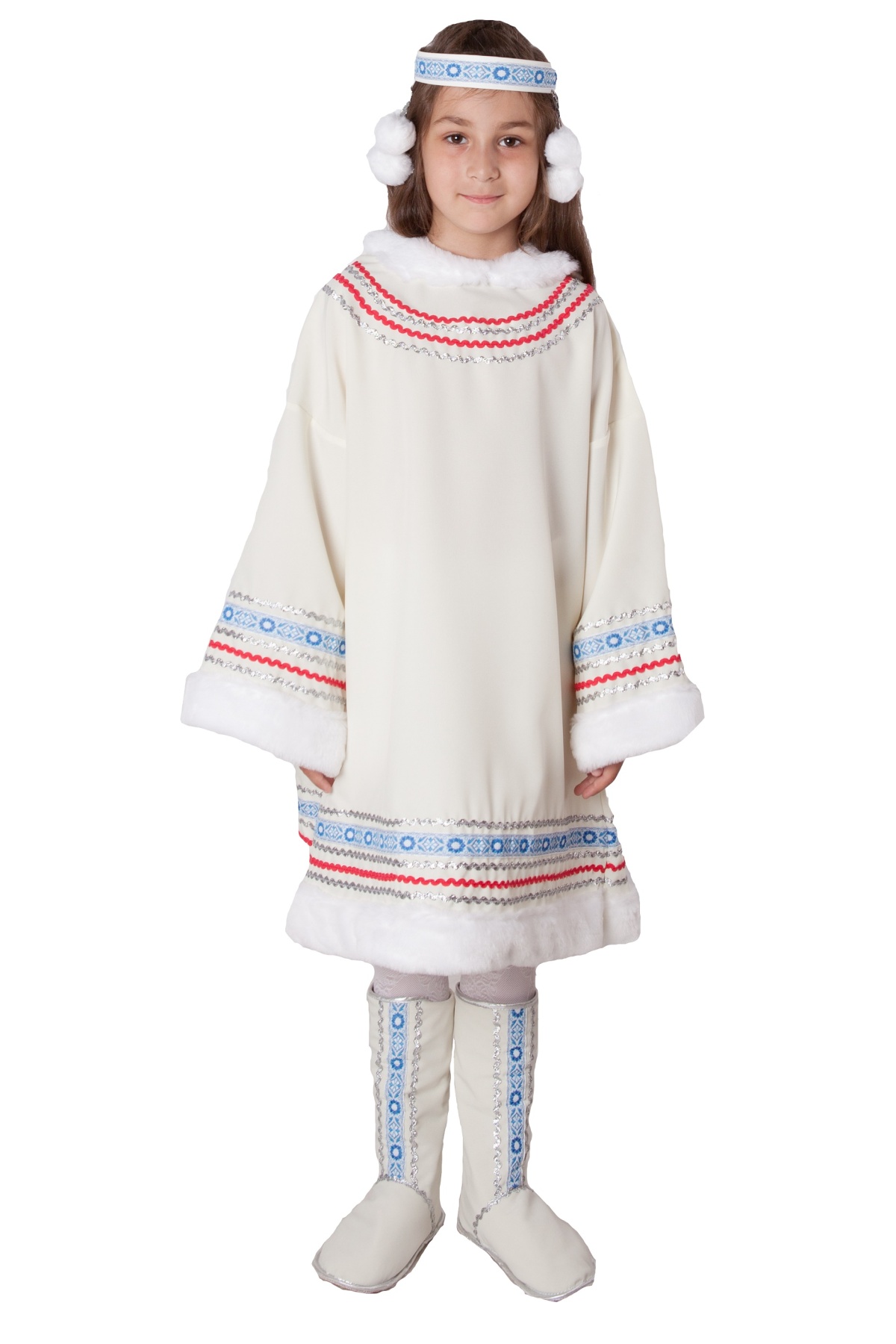 Костюм северных народностей (девочка): малица, унты, головной убор