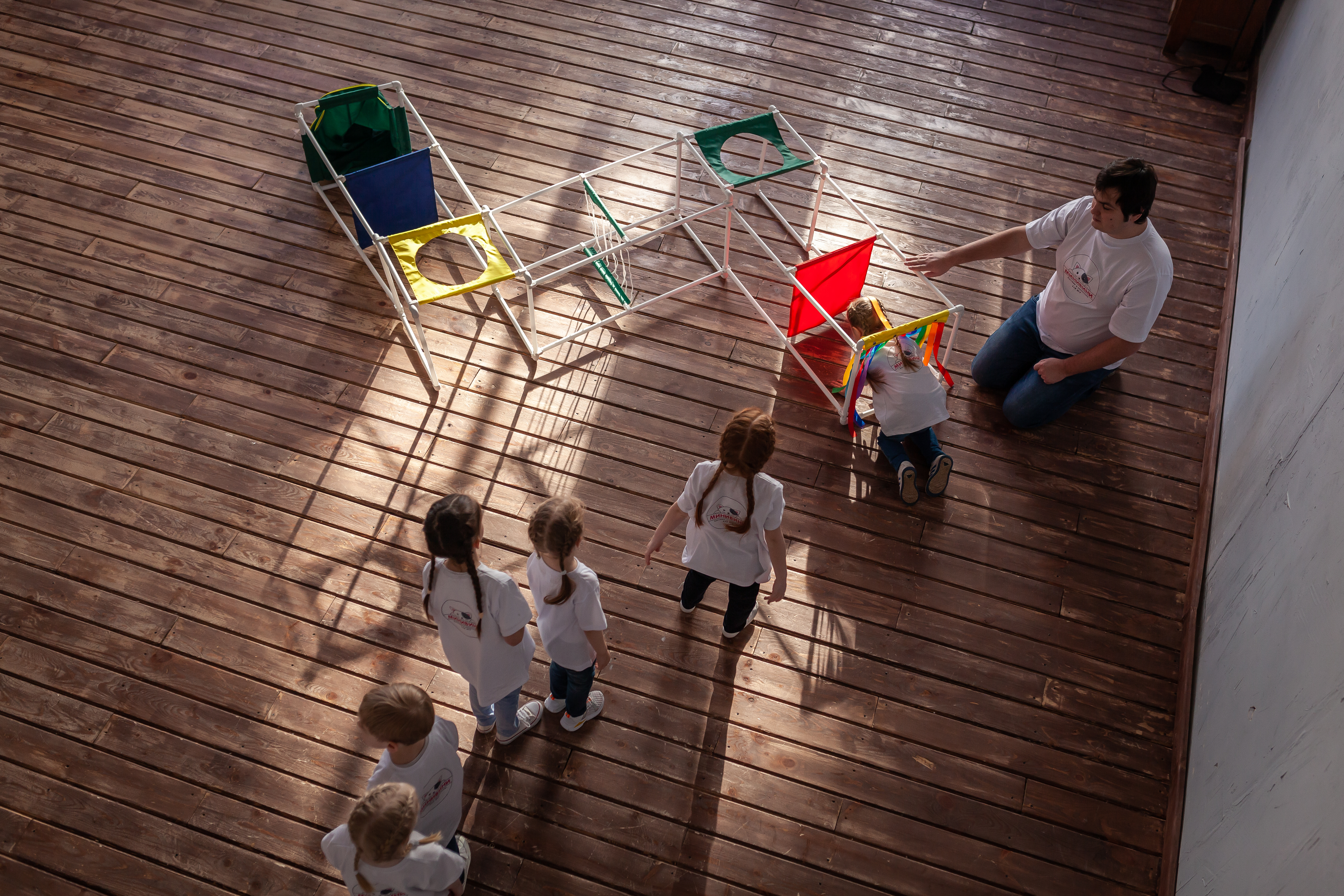 Лабиринт.Трансформируемый напольный комплекс для подлезания, перелезания, перешагивания