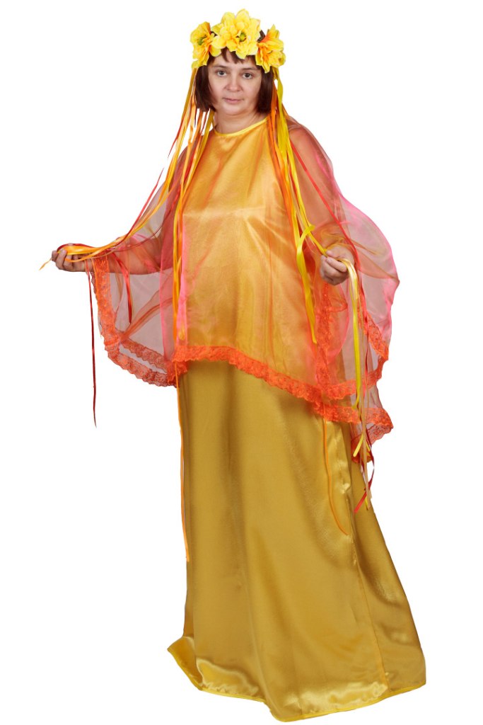 Осень (женский) платье + головной убор