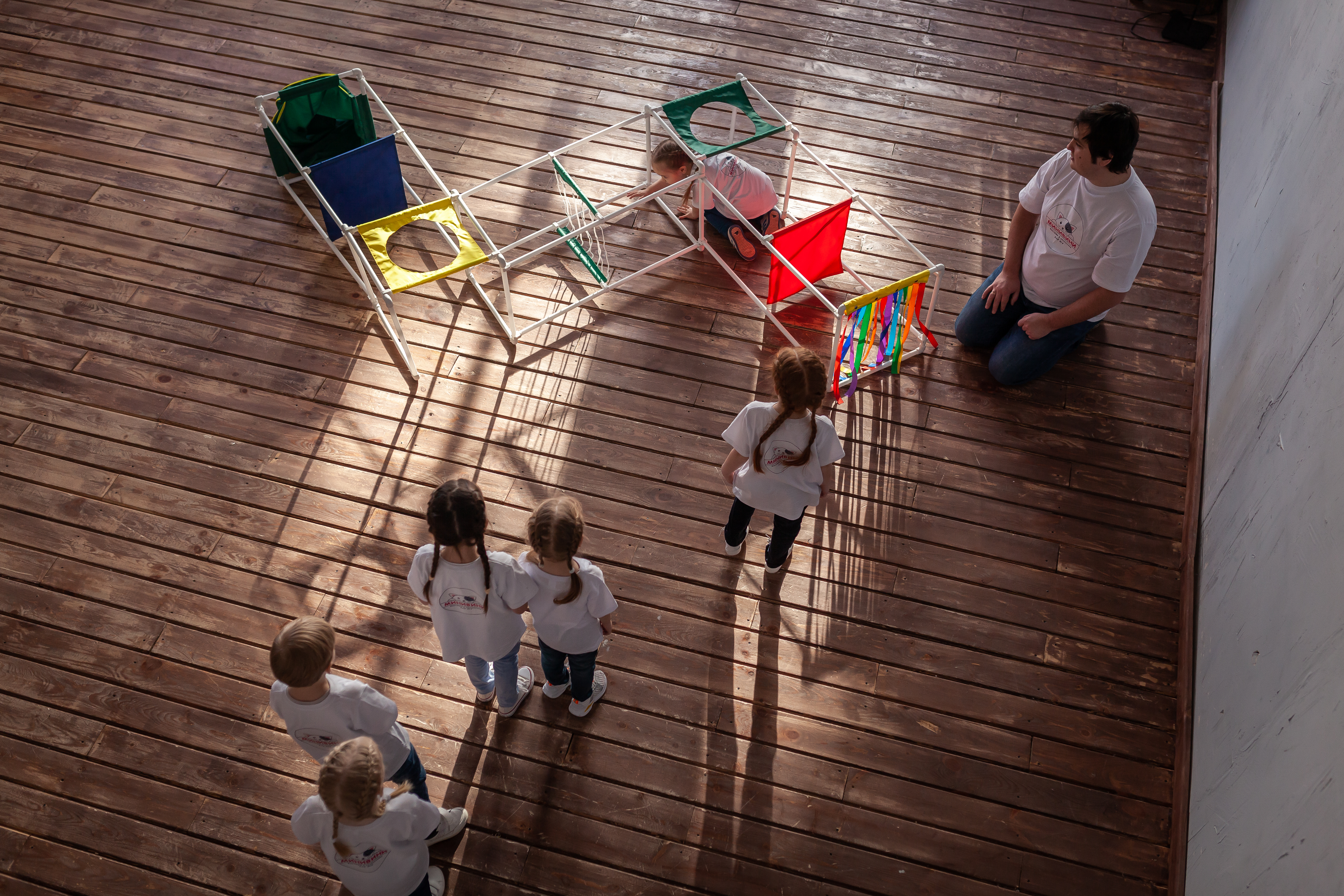 Лабиринт.Трансформируемый напольный комплекс для подлезания, перелезания, перешагивания