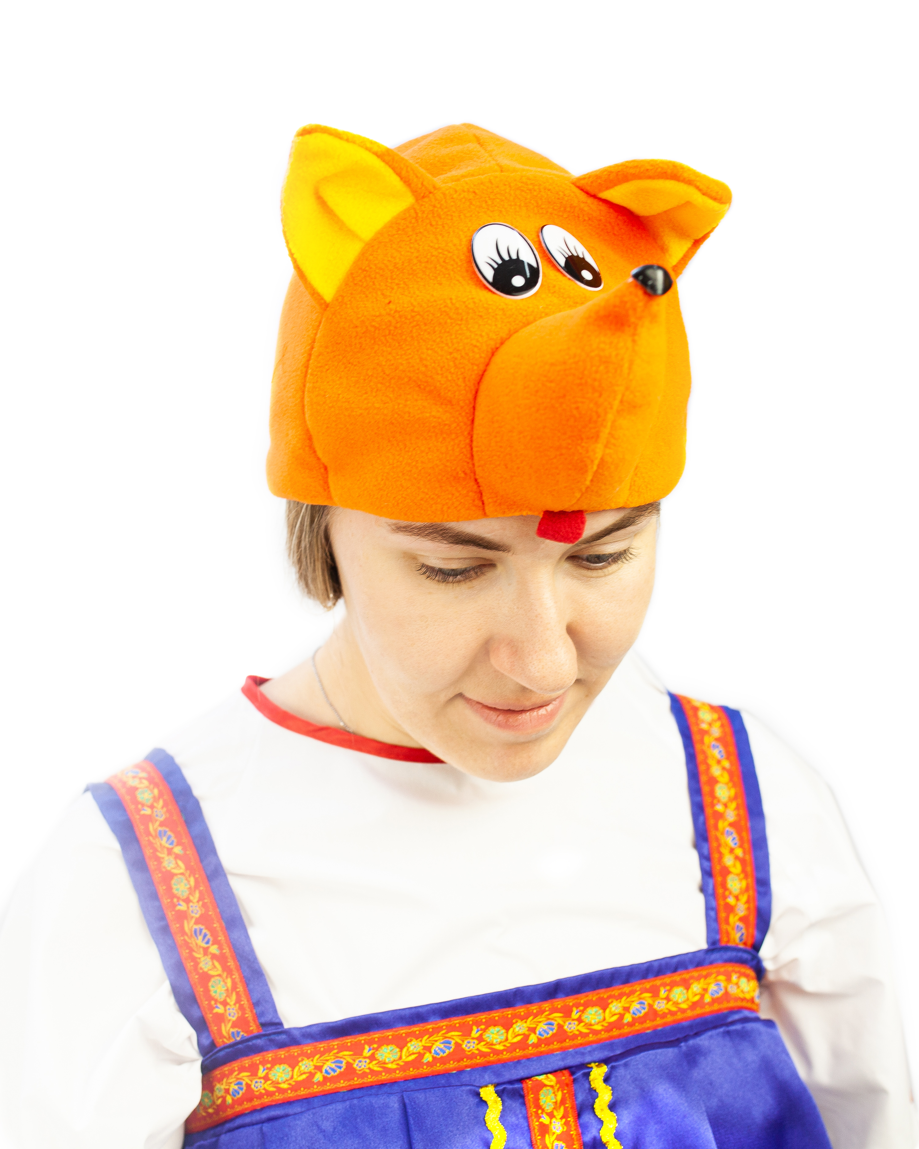 Лиса (сарафан + блуза + кокошник + шапочка)