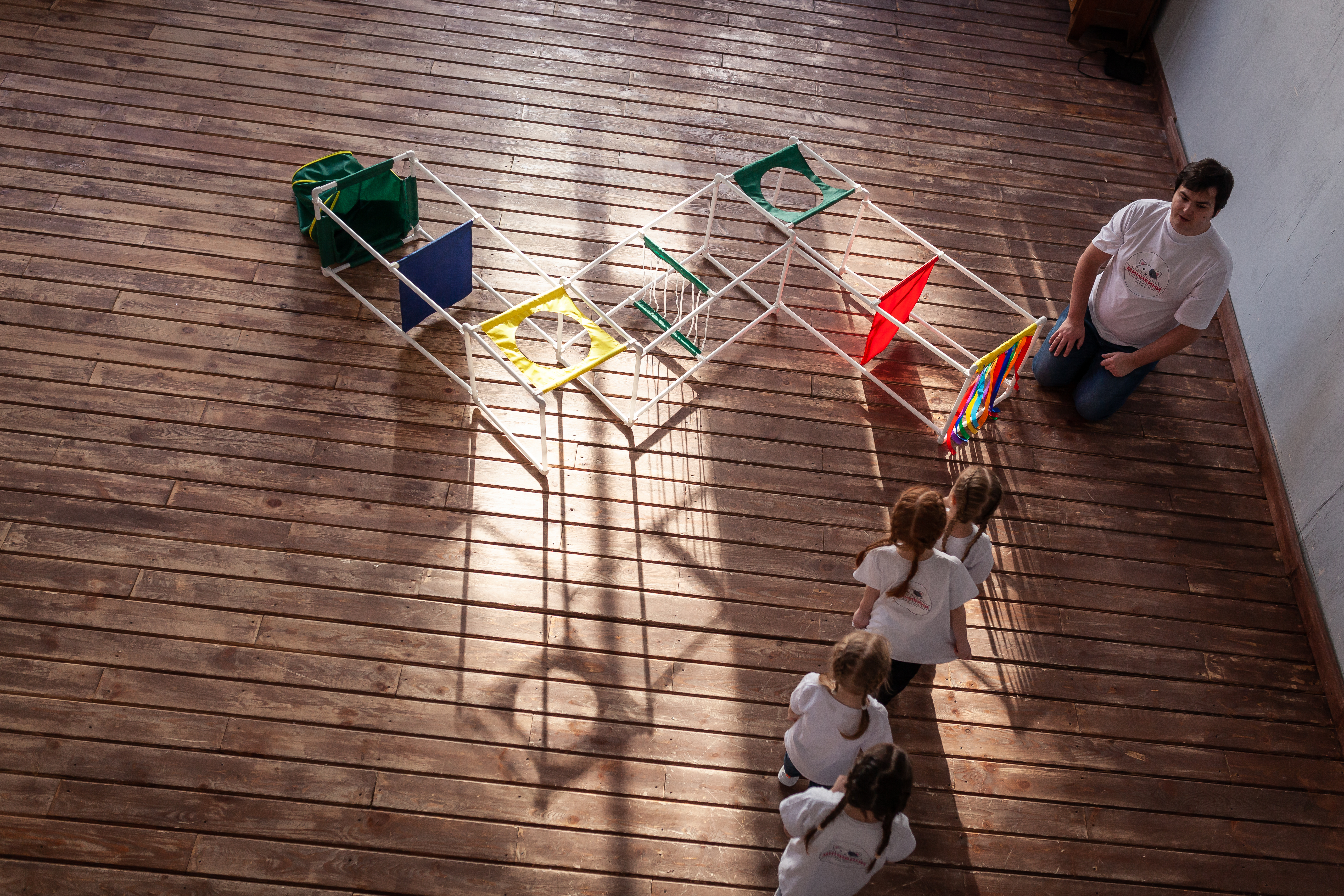 Лабиринт.Трансформируемый напольный комплекс для подлезания, перелезания, перешагивания