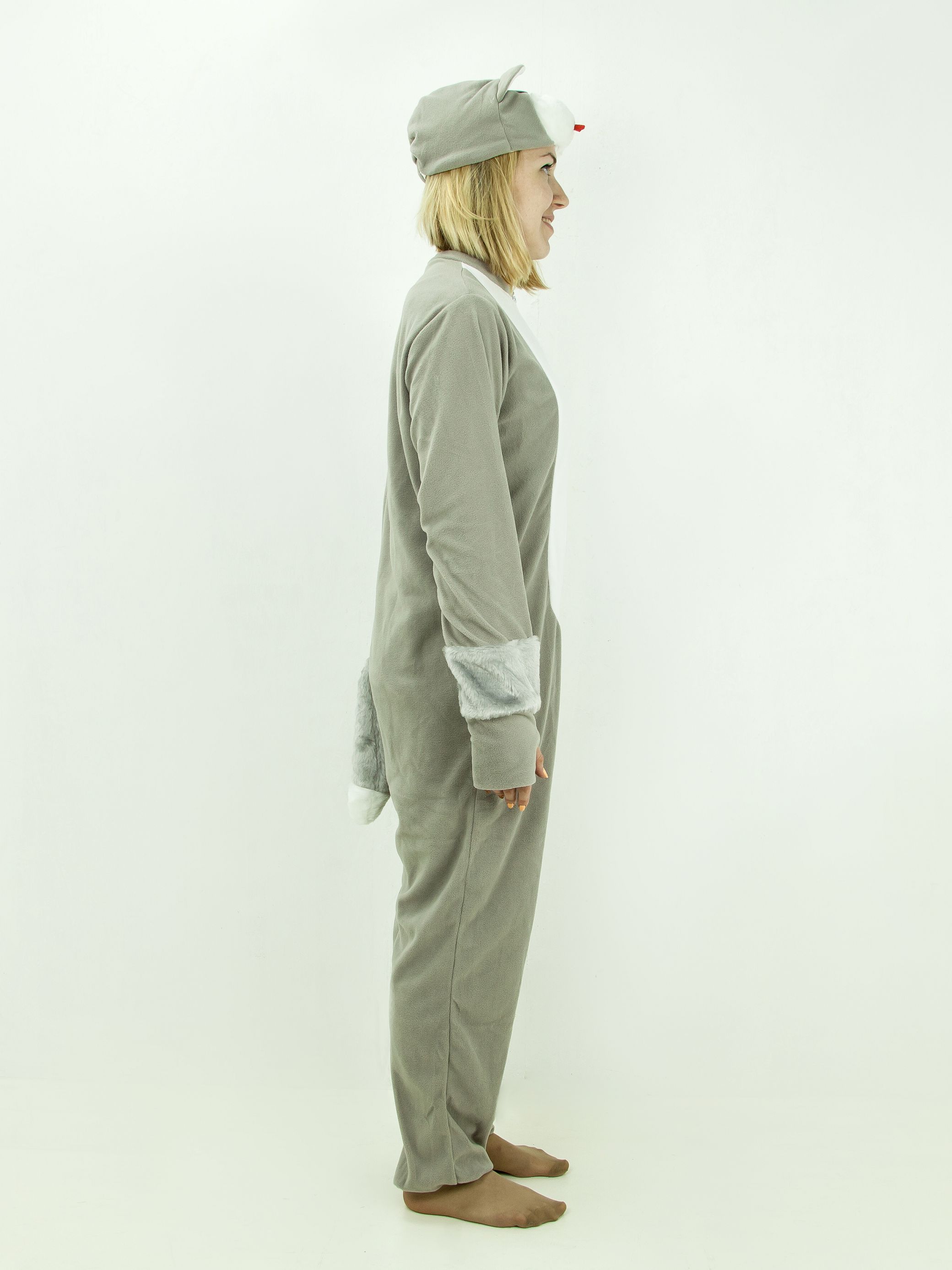 Кот (комбинезон + шапочка)