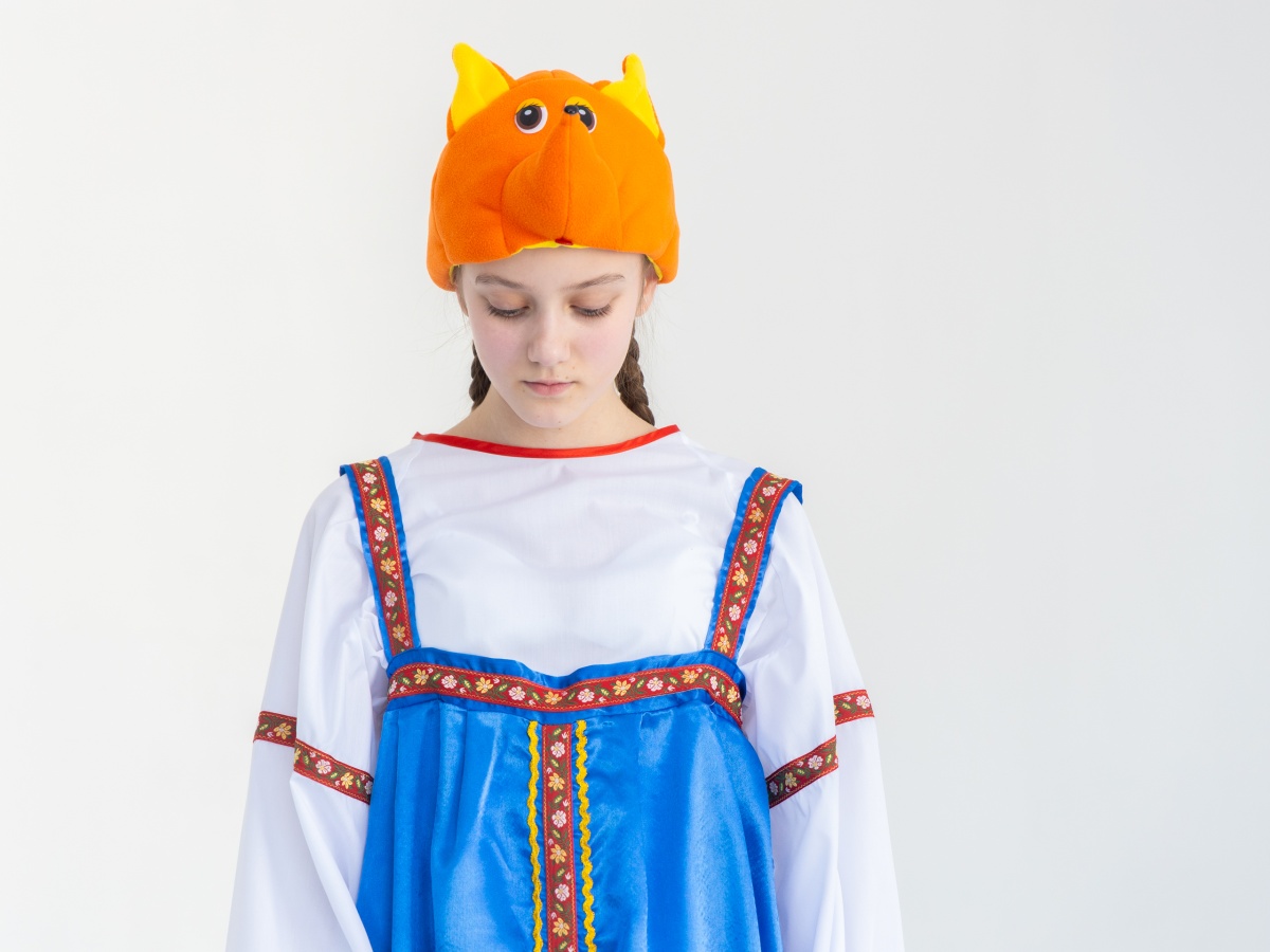 Лиса (сарафан + блуза + кокошник + шапочка)
