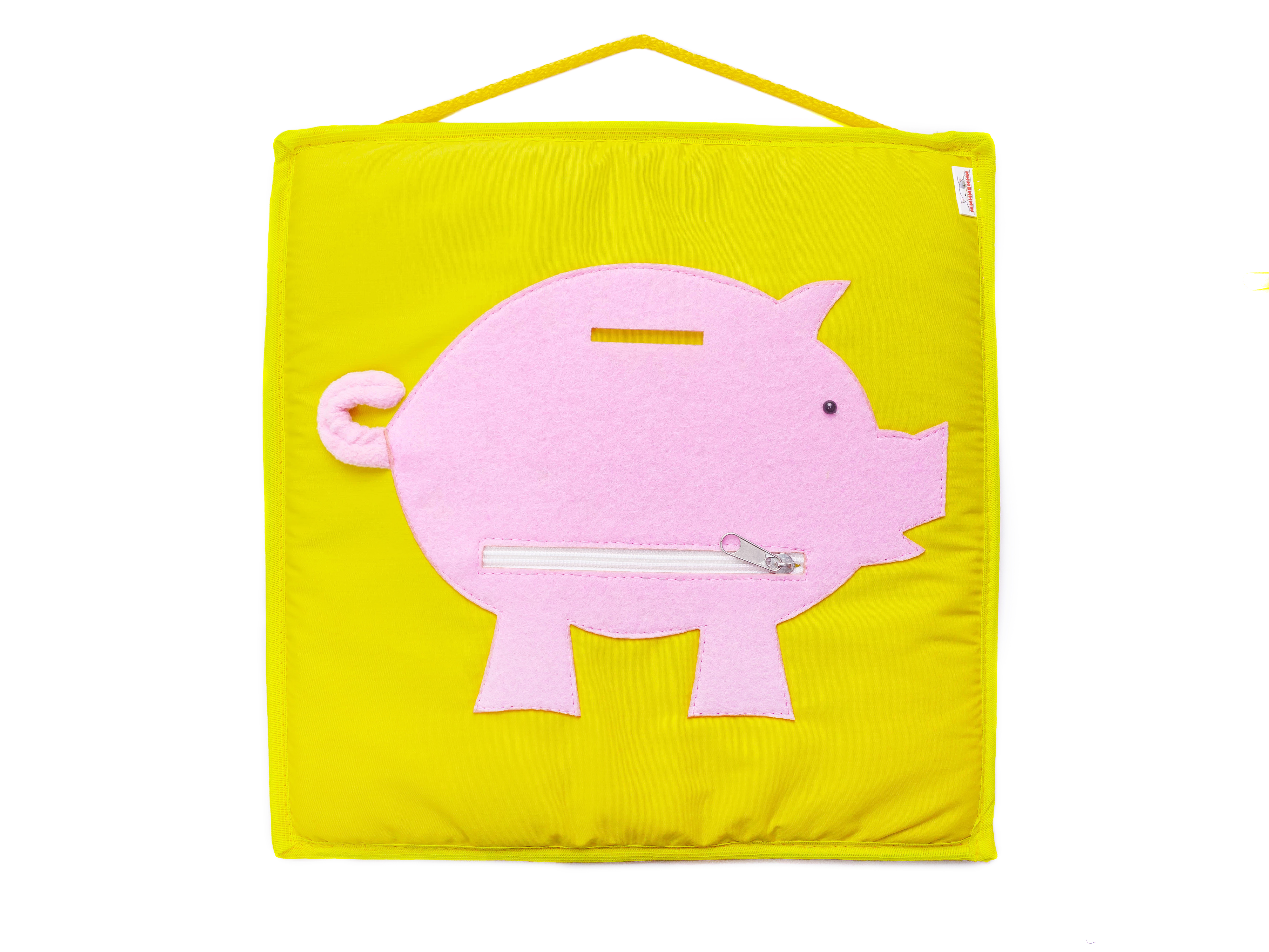 Желтый квадрат Свинка - копилка