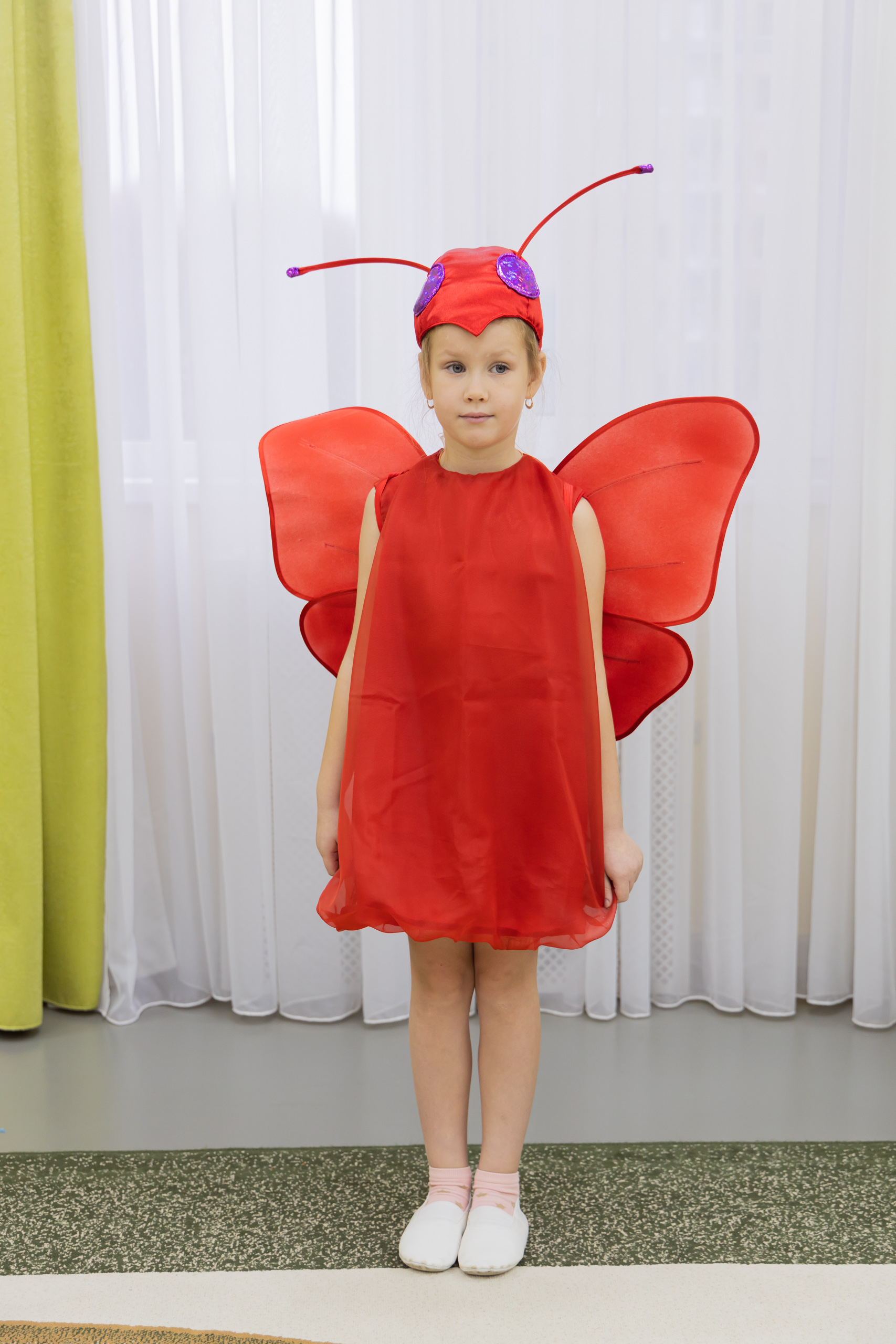 Бабочка (шапочка + платье + крылья)
