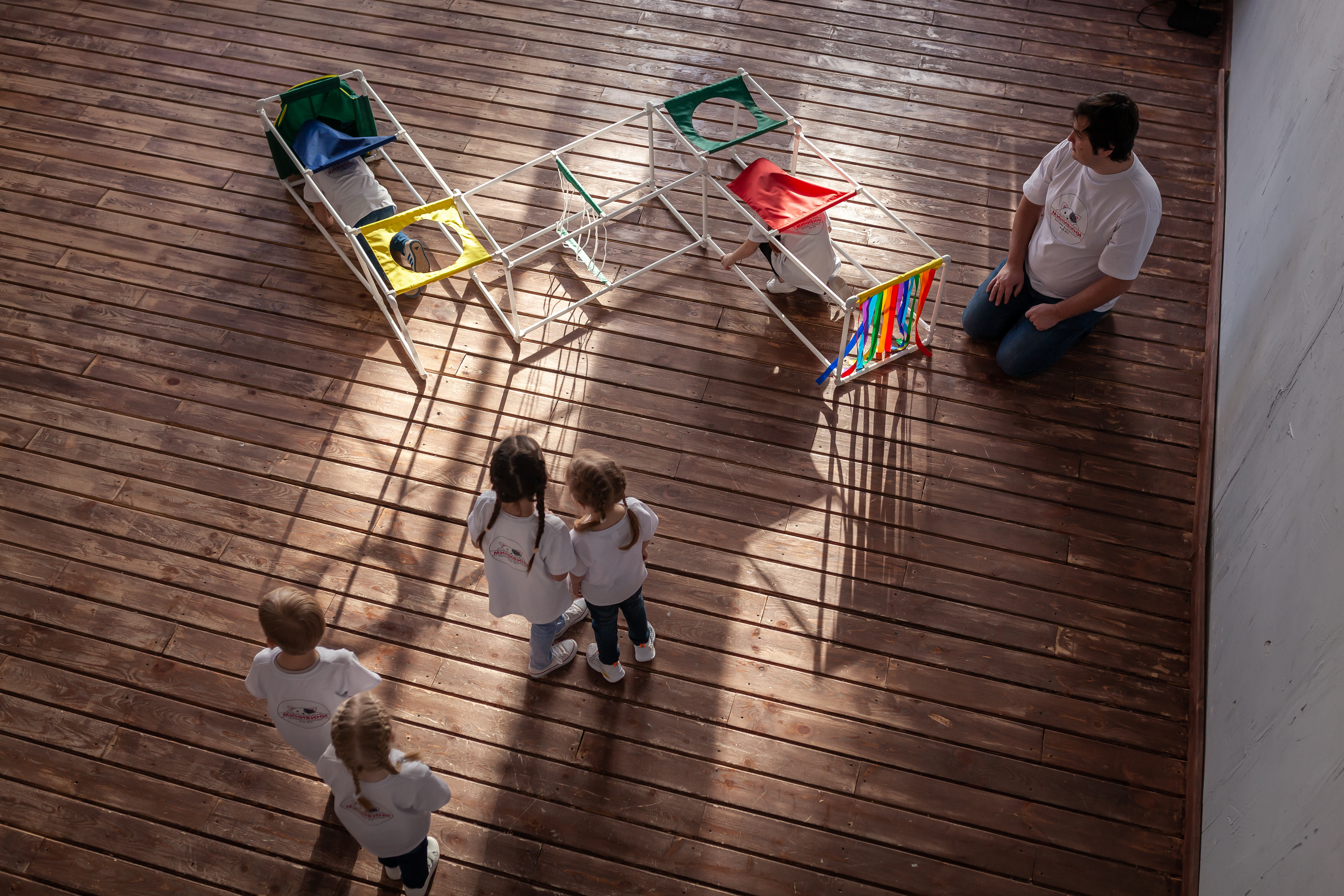 Лабиринт.Трансформируемый напольный комплекс для подлезания, перелезания, перешагивания