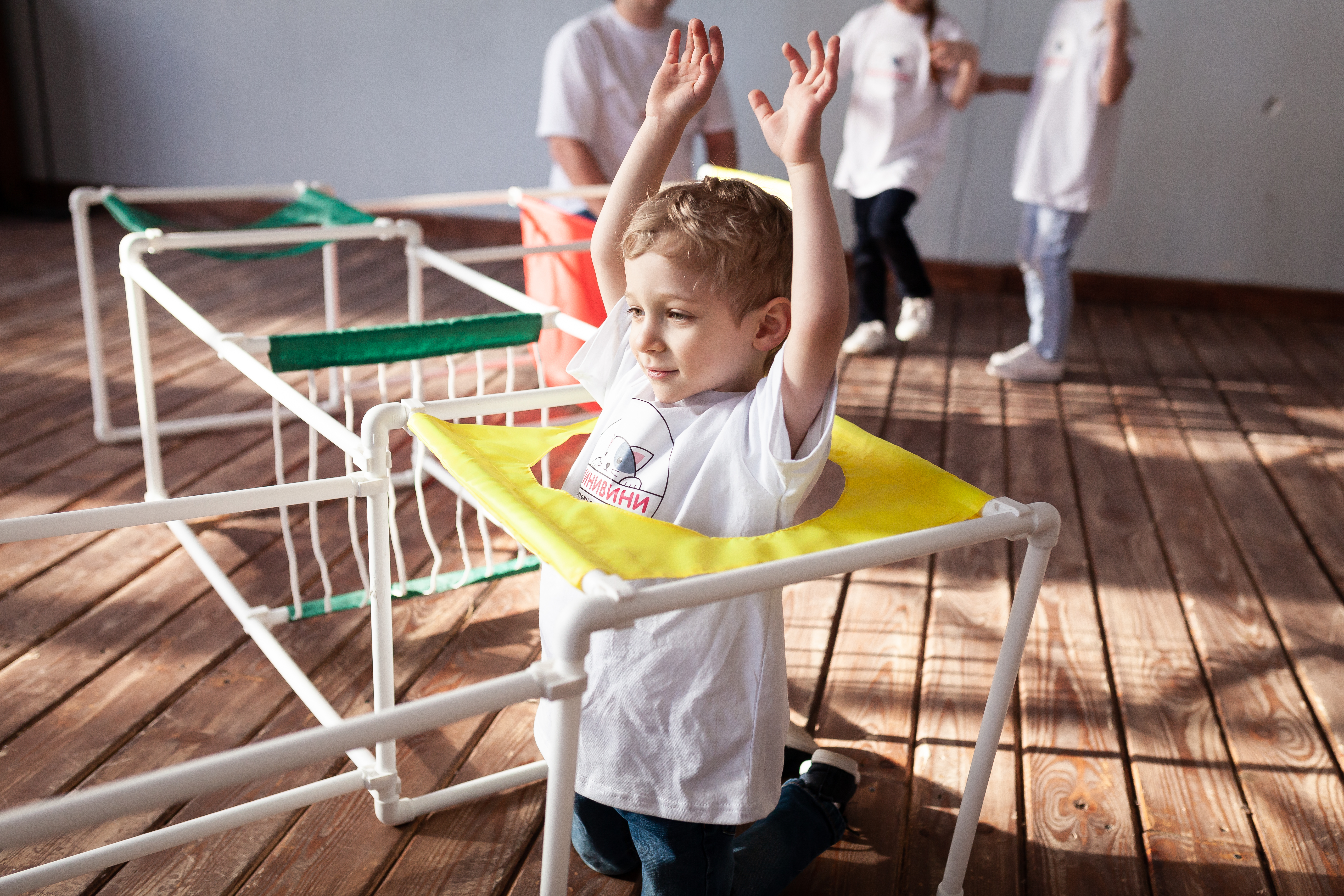 Лабиринт.Трансформируемый напольный комплекс для подлезания, перелезания, перешагивания