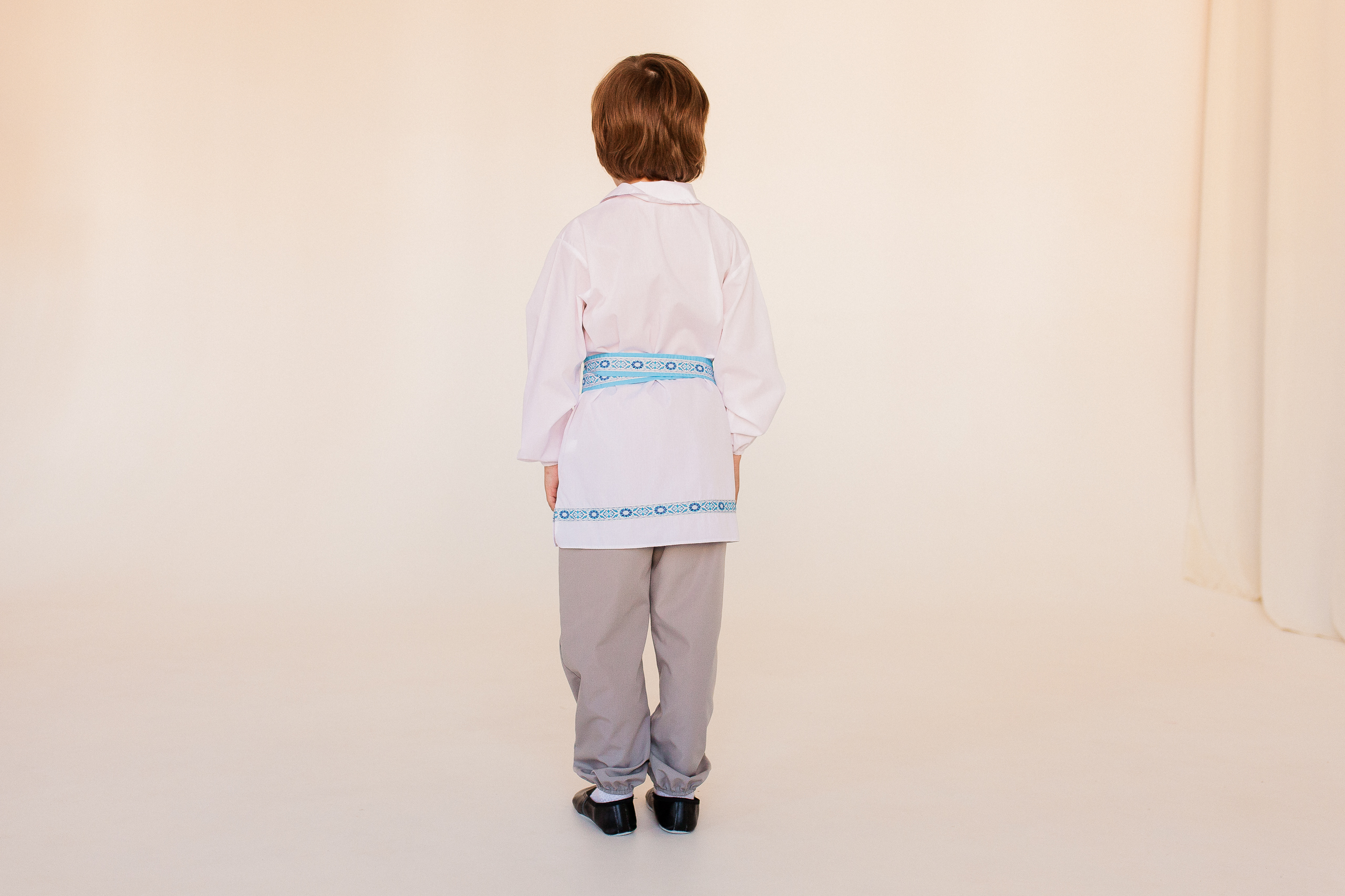 Белорусский народный костюм (мальчик) (рубаха + штаны + кушак)