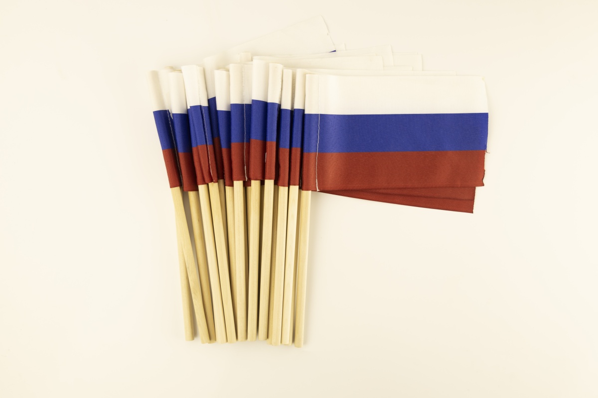Набор флажков триколор больших. 30шт