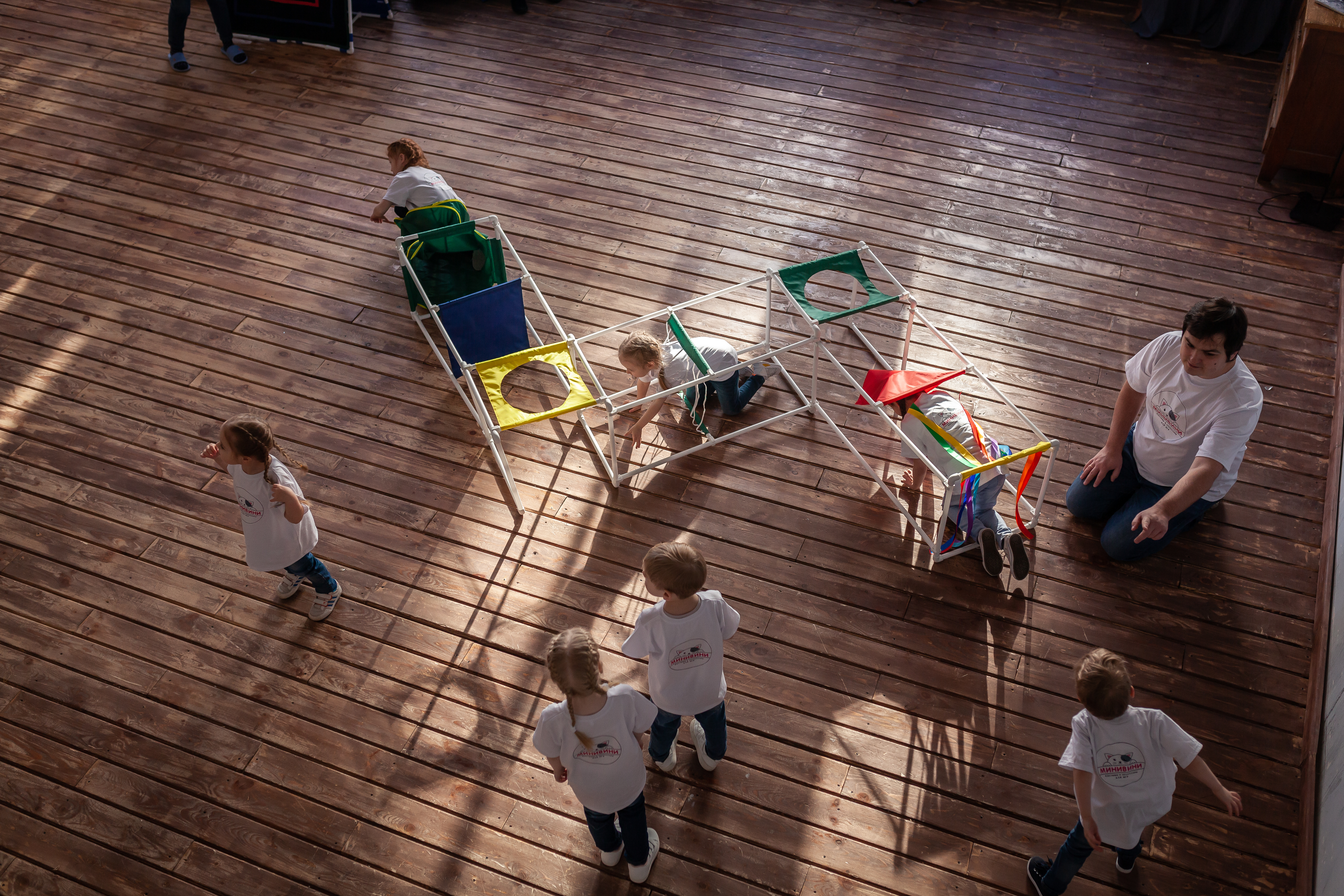 Лабиринт.Трансформируемый напольный комплекс для подлезания, перелезания, перешагивания